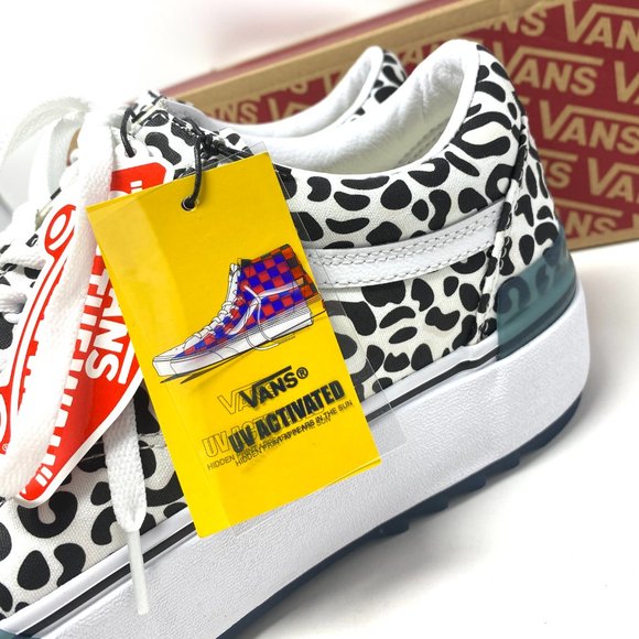 VANS Sneakers Men's VN0A4U154TJ Old Skool Stacked Uv Inc Platform Leopard Canvas - Picture 6 of 12